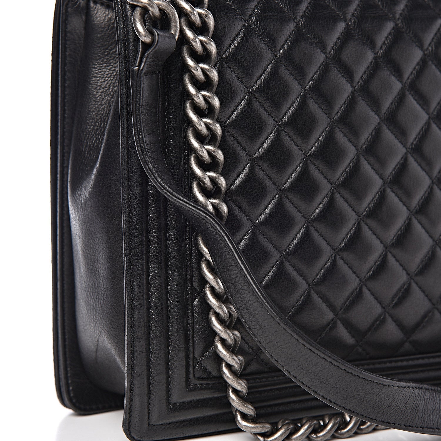 Chanel Calfskin Quilted Large Boy Flap Black 16 of 20