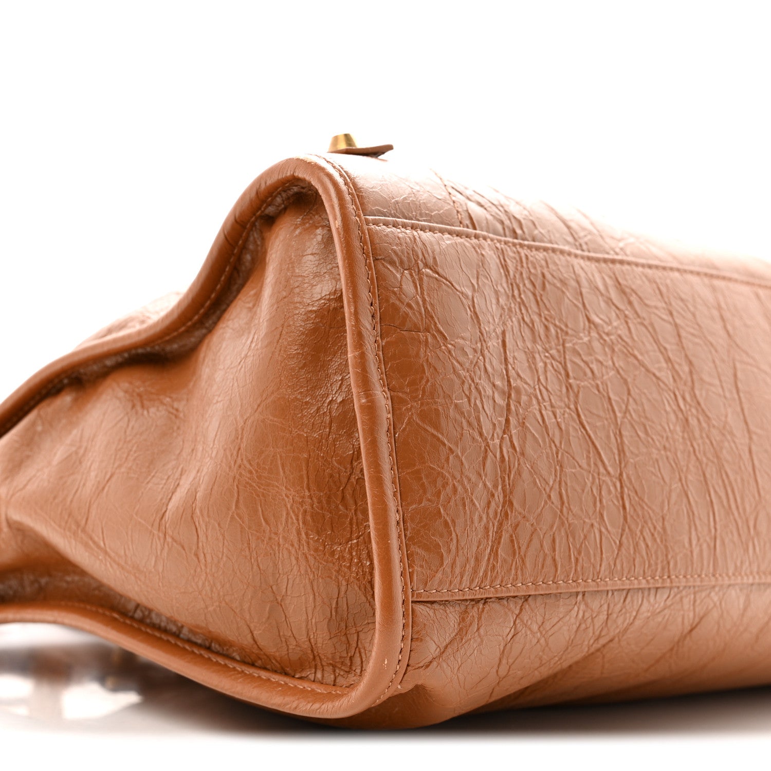 Balenciaga Agneau Arena Gold Hardware Medium Le City Camel 9 of 15