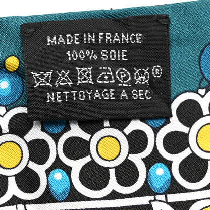 Hermes Silk Parures Des Maharajas Twilly Marine Cannard Jaune 3 of 5