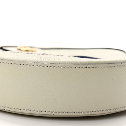 Gucci Textured Calfskin Web Mini Ophidia Round Shoulder Bag Mystic White 8 of 9