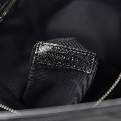 Saint Laurent Crinkled Calfskin Matelasse Monogram Large Niki Chain Satchel Black 7 of 10