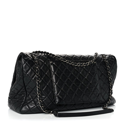 Chanel Calfskin Quilted XXL Travel Flap Bag Black 3 of 10