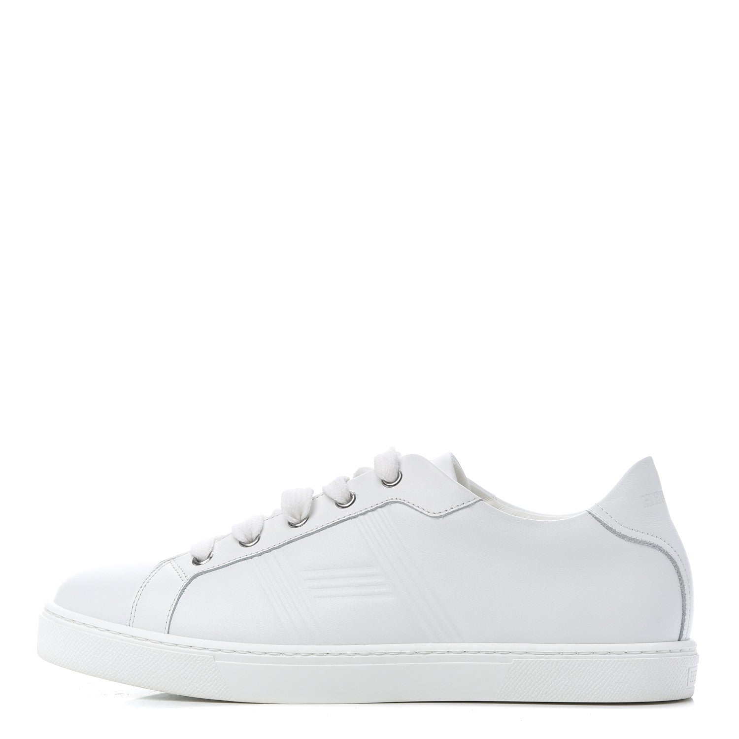 Hermes Calfskin Womens Advantage Sneakers 39.5 White 1 of 9