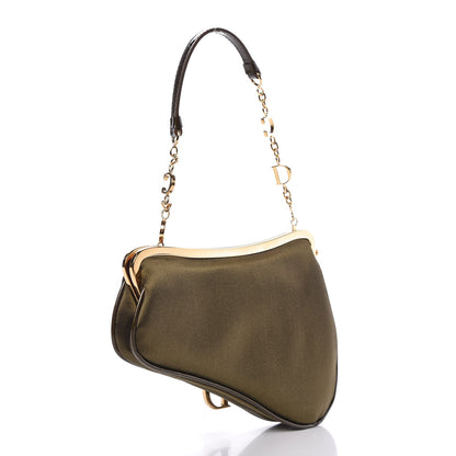 Christian Dior Nylon Mini Saddle Bag Kaki 3 of 10