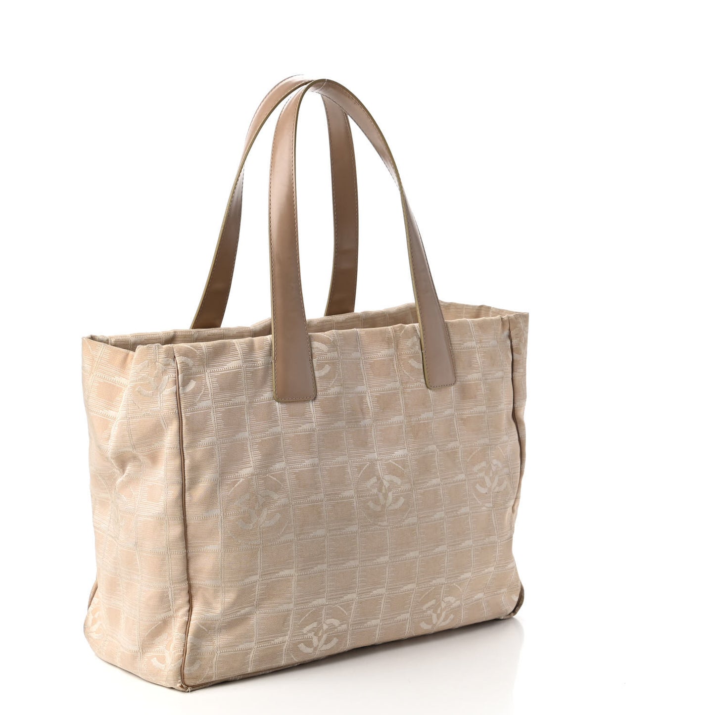 Nylon Medium Travel Tote Beige