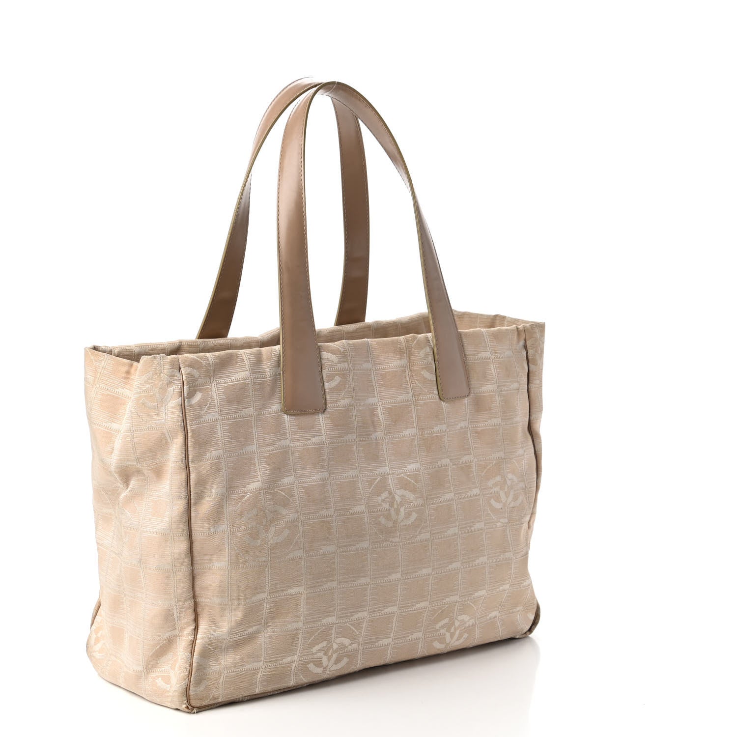 Chanel Nylon Medium Travel Tote Beige 3 of 12
