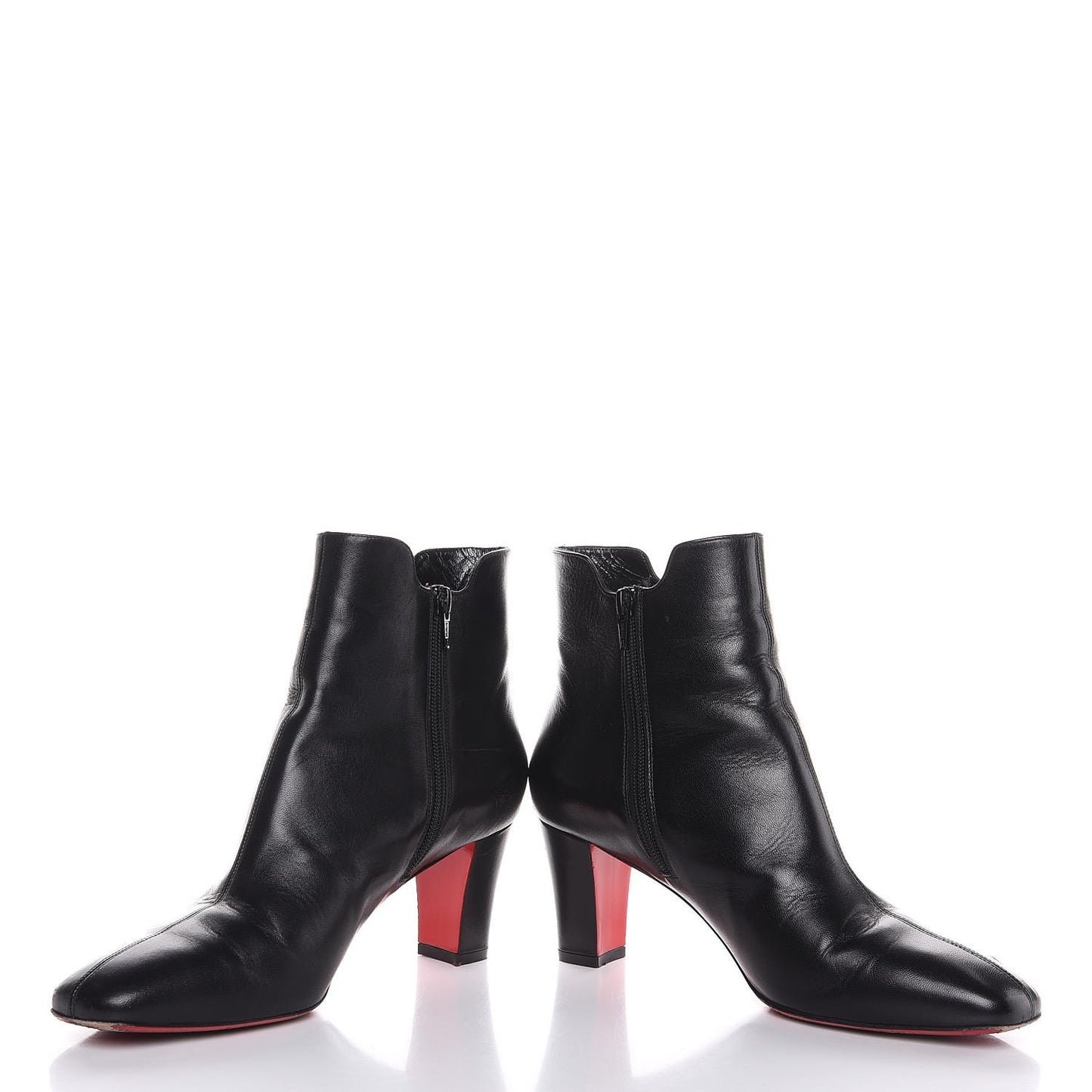 Calfskin 70 Ankle Boots 39.5 Black