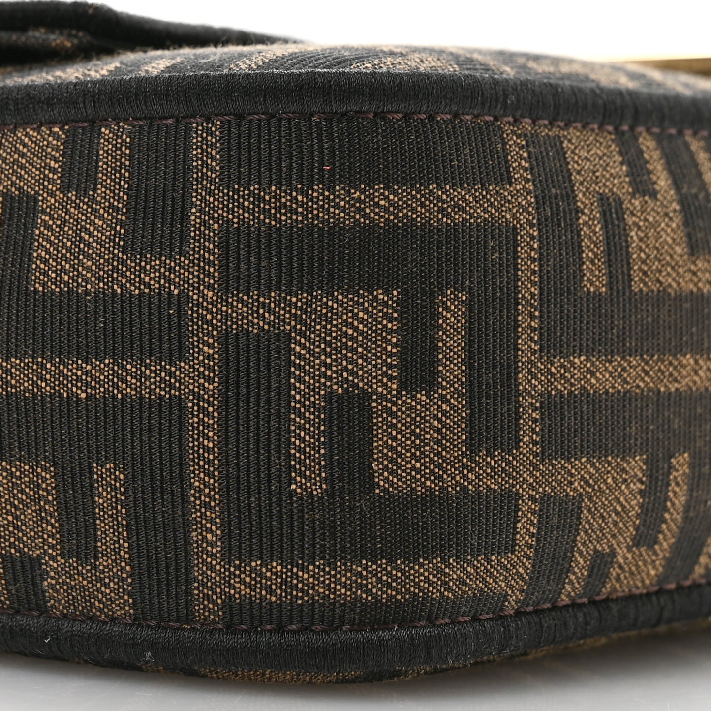Fabric Jacquard FF 1974 Medium Baguette Tobacco Moro Black