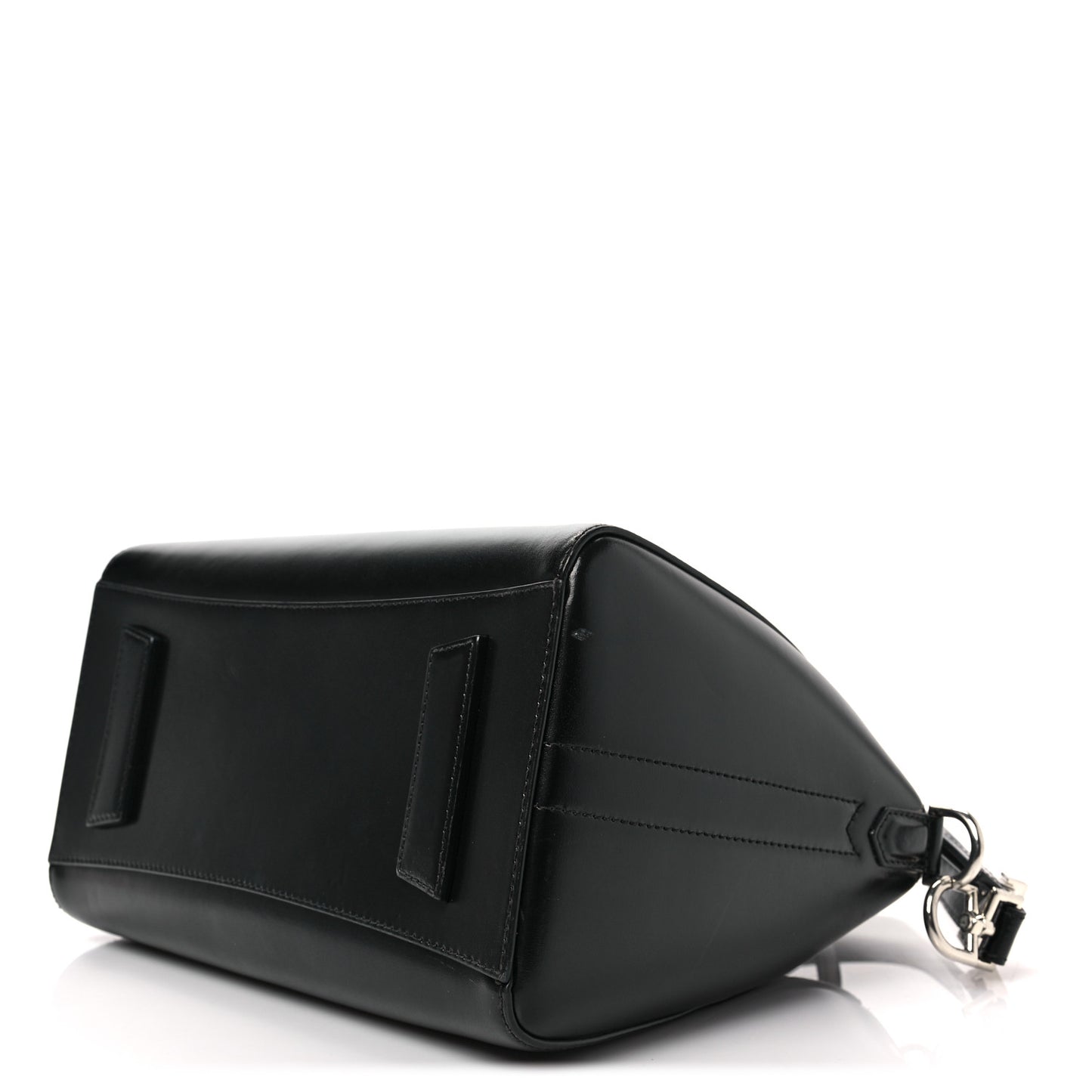 Shiny Lord Calfskin Small Antigona Black