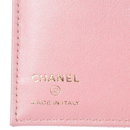 Chanel Iridescent Caviar Quilted Passport Holder Pink 6 of 8