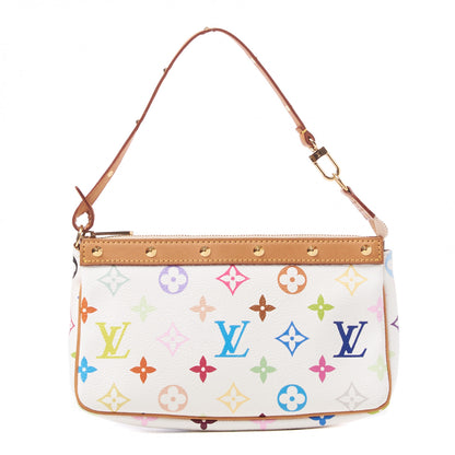 Louis Vuitton Monogram Multicolor Pochette Accessories White 1 of 7