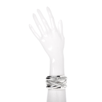 David Yurman Sterling Silver Crossover Cuff Bracelet 2 of 4