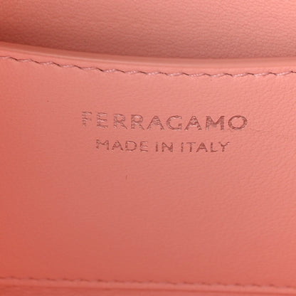 Salvatore Ferragamo Calfskin Small Hug Pouch Pink 6 of 9