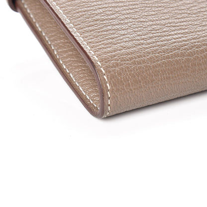 Hermes Chevre Mysore Kelly Longue Wallet Etoupe 8 of 10