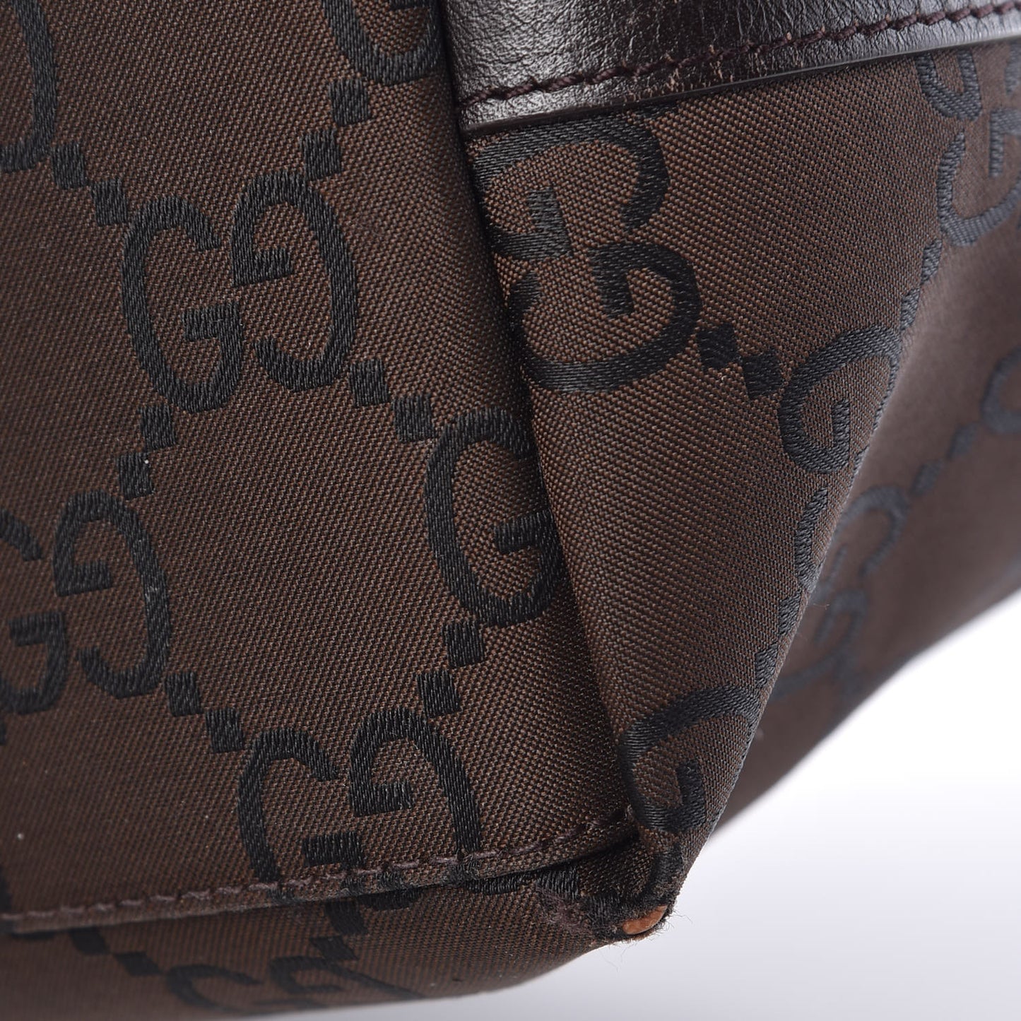 Nylon Monogram Hobo Dark Brown