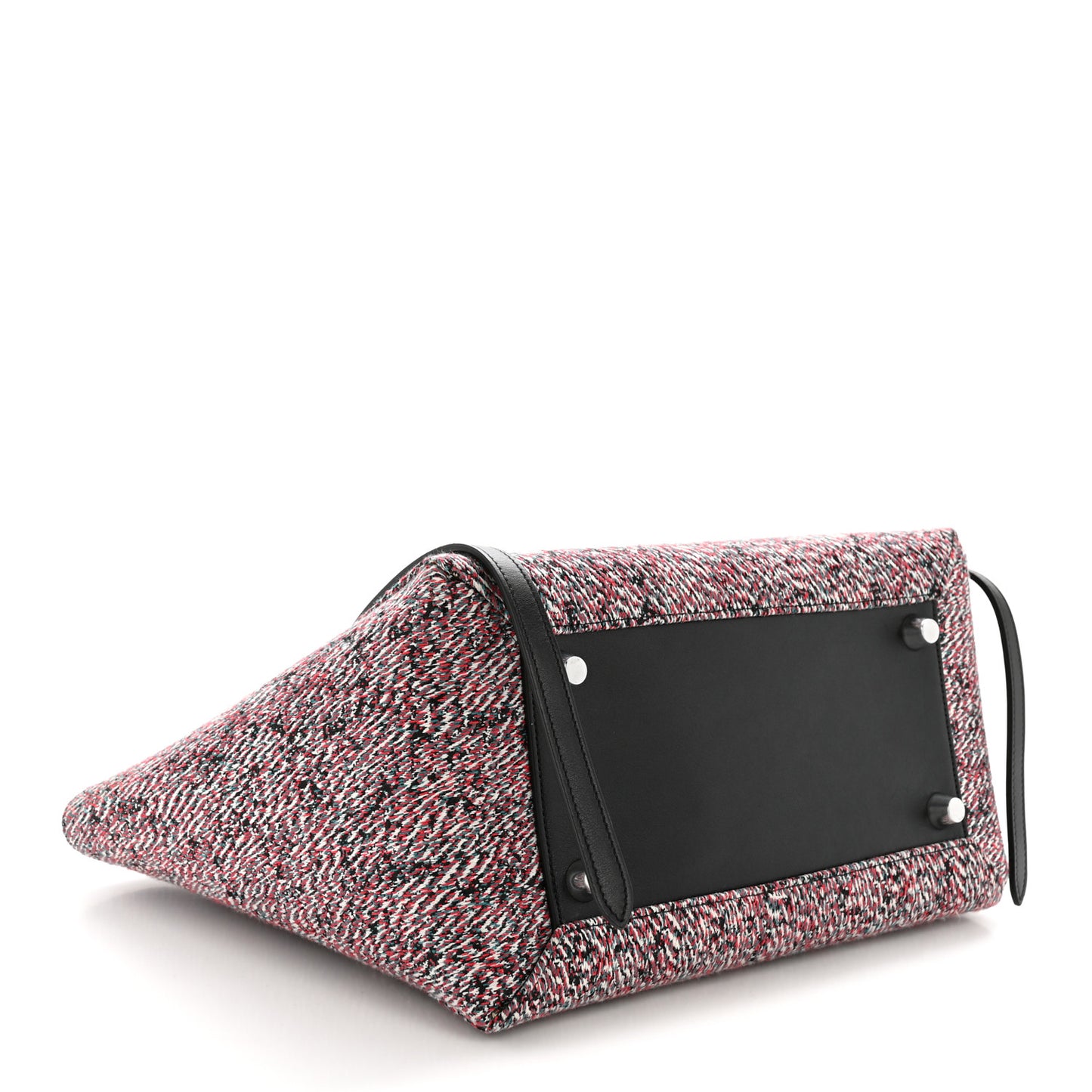 Tweed Calfskin Small Belt Bag Black Multicolor