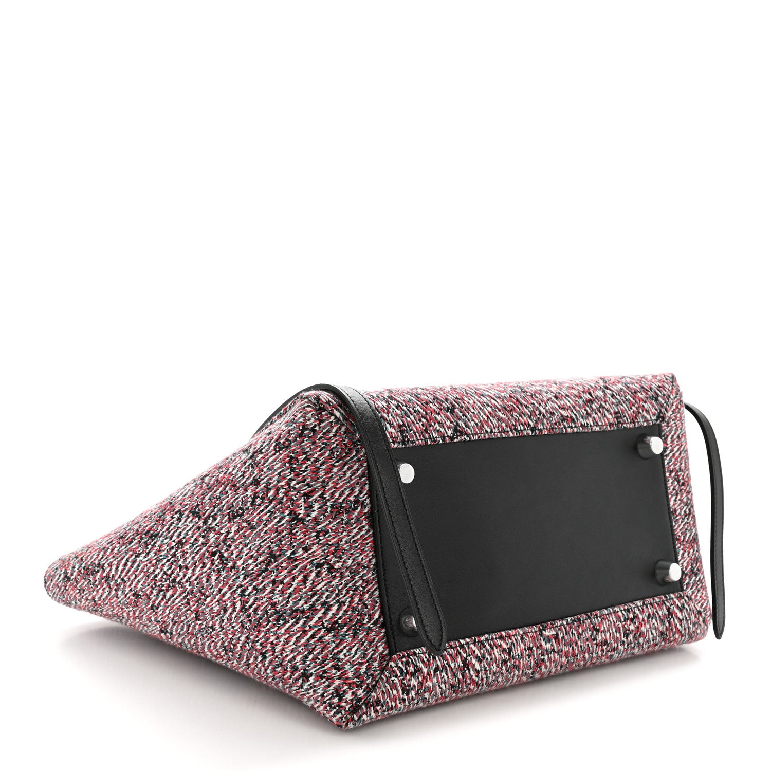 Celine Tweed Calfskin Small Belt Bag Black Multicolor 4 of 14