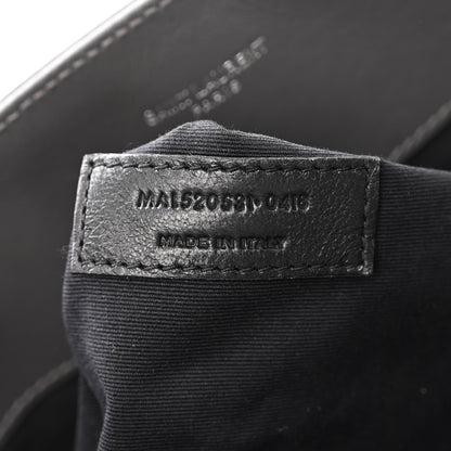 Saint Laurent Calfskin Y Quilted Monogram Large Loulou Shopper Storm 8 of 12