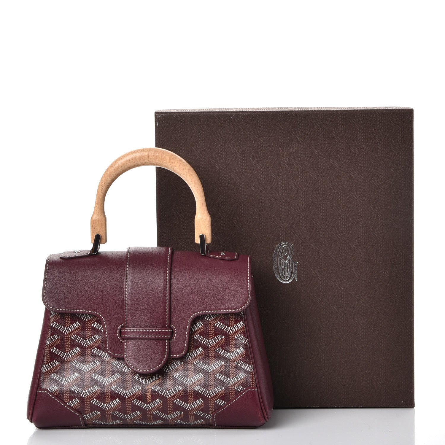 Goyard Goyardine Mini Saigon Burgundy 12 of 13