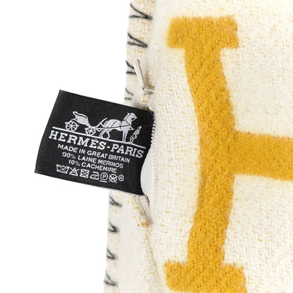 Hermes Wool Cashmere Avalon III Pillow PM Gris Soleil 3 of 3