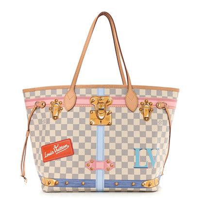 Louis Vuitton Damier Azur Summer Trunks Neo Neverfull MM 1 of 12