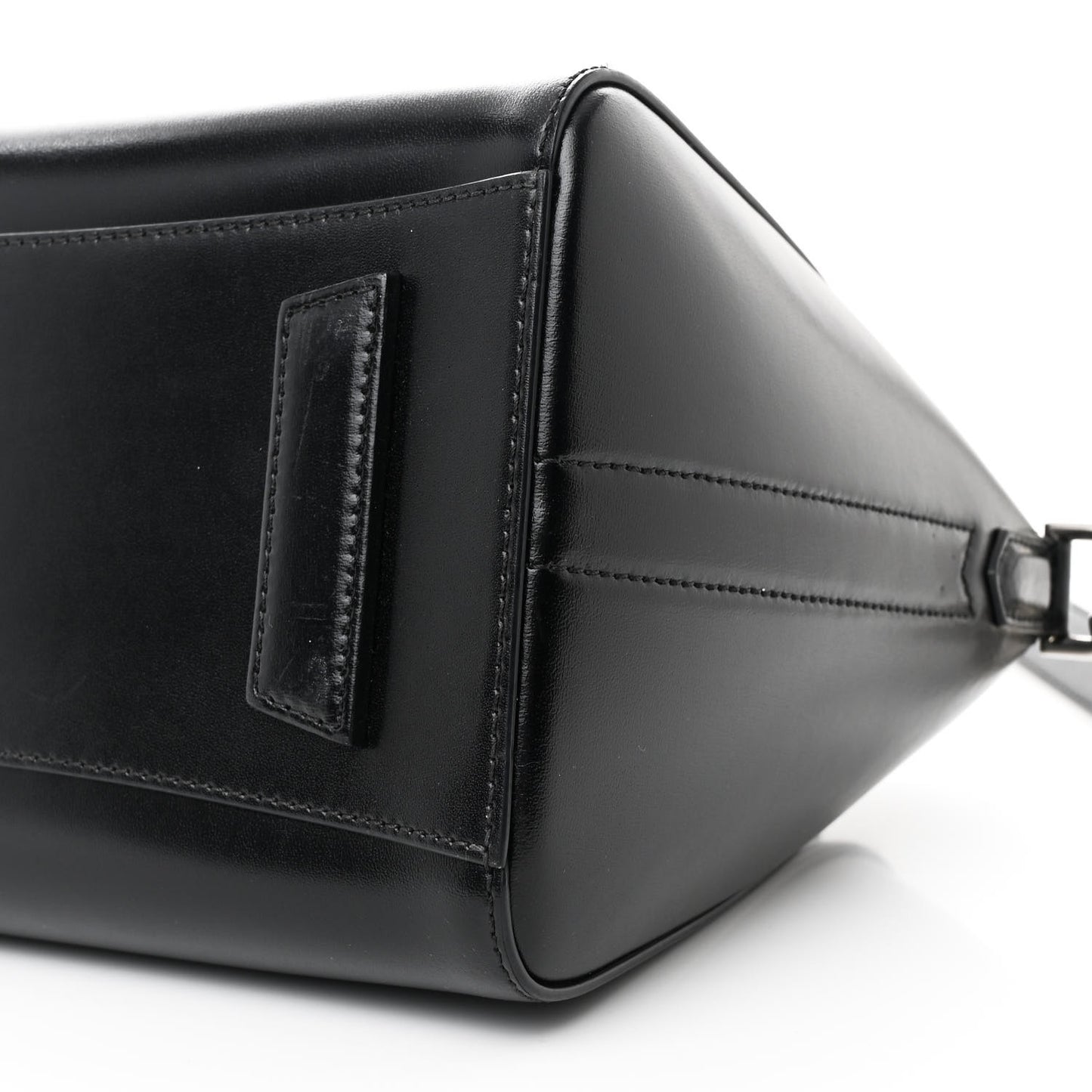 Shiny Lord Calfskin Small Antigona Black