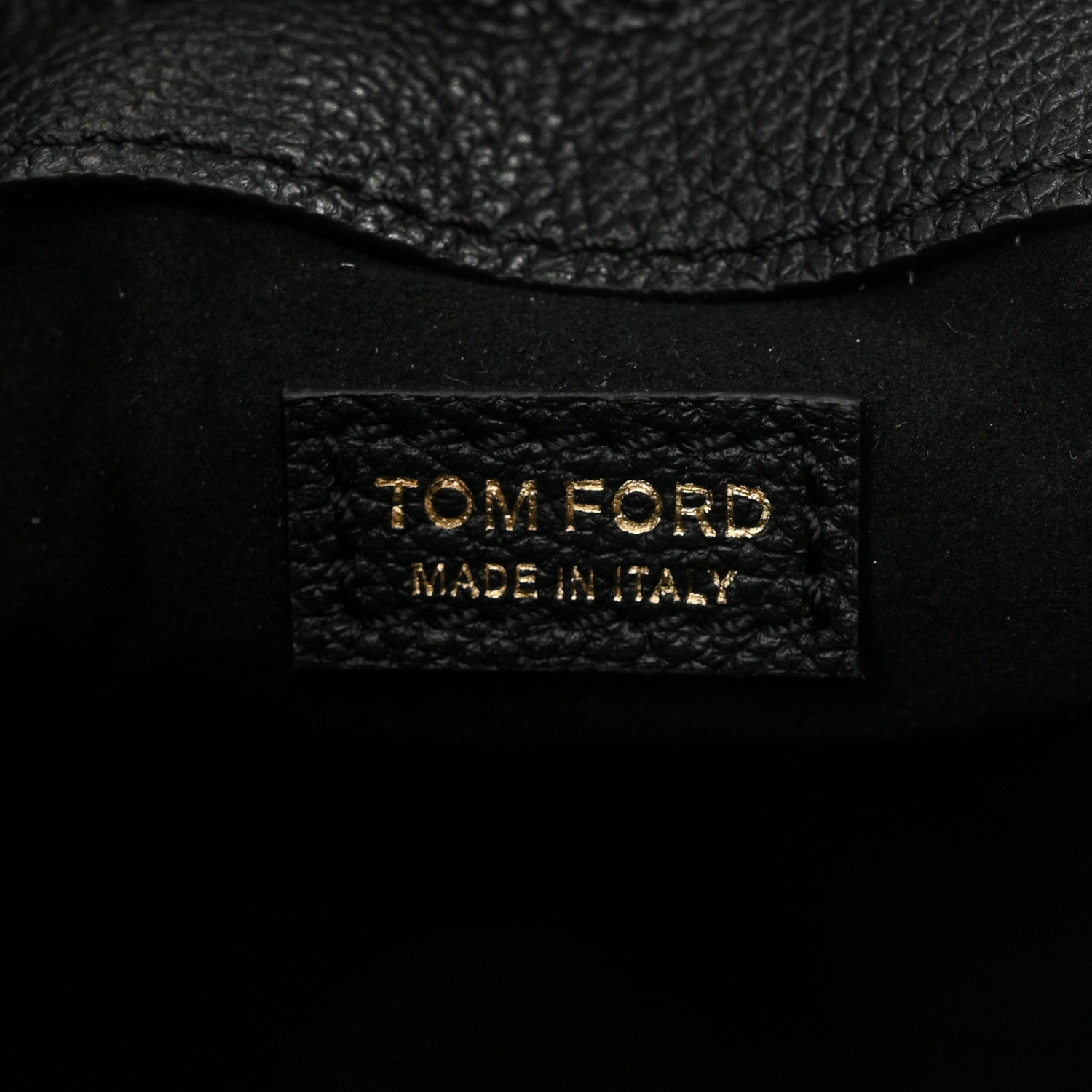 Tom Ford Grained Calfskin Mini TF Hobo Black 6 of 10