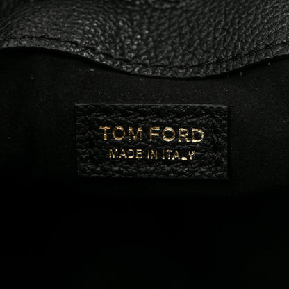Tom Ford Grained Calfskin Mini TF Hobo Black 6 of 10