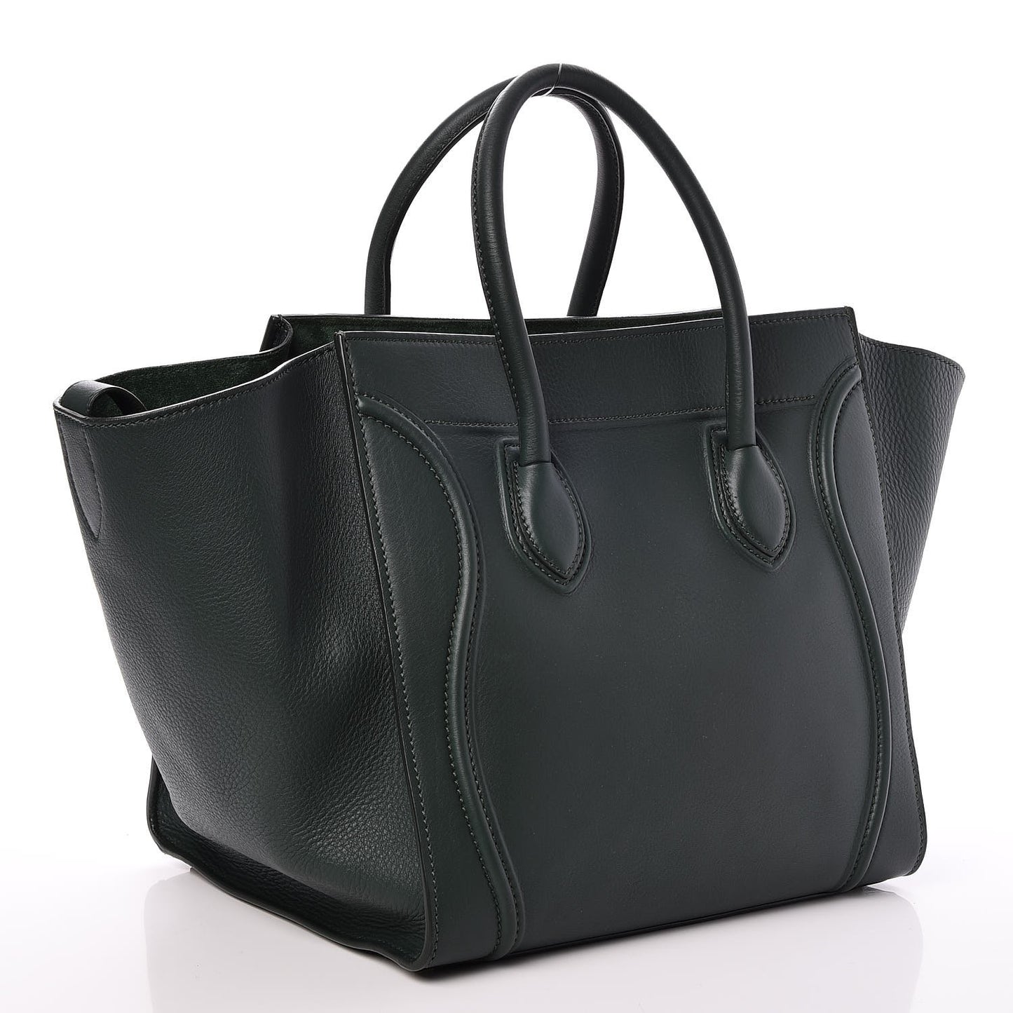 Supple Calfskin Medium Phantom Luggage Emerald