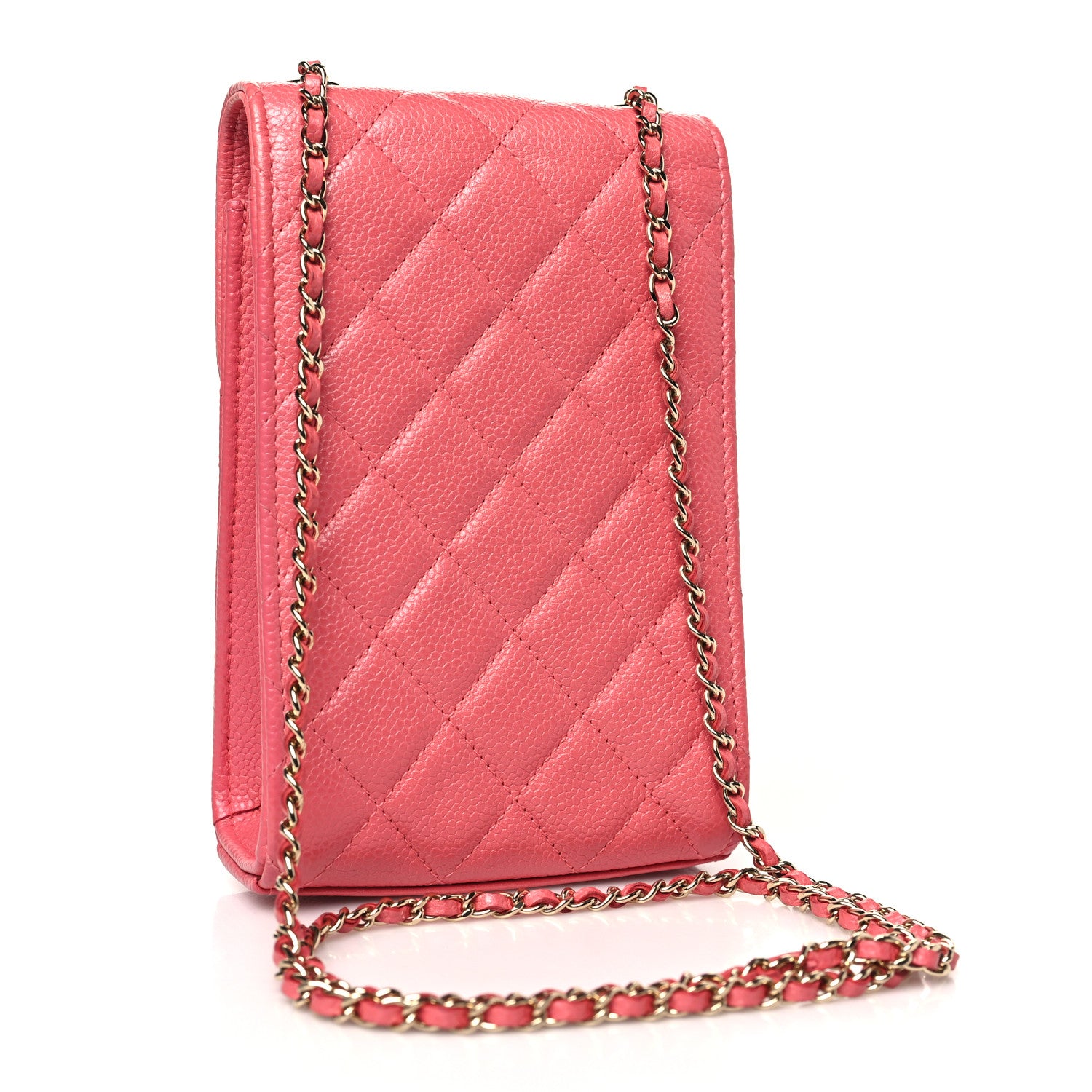 Chanel Caviar Quilted Golden Class Phone Holder Pink 3 of 10