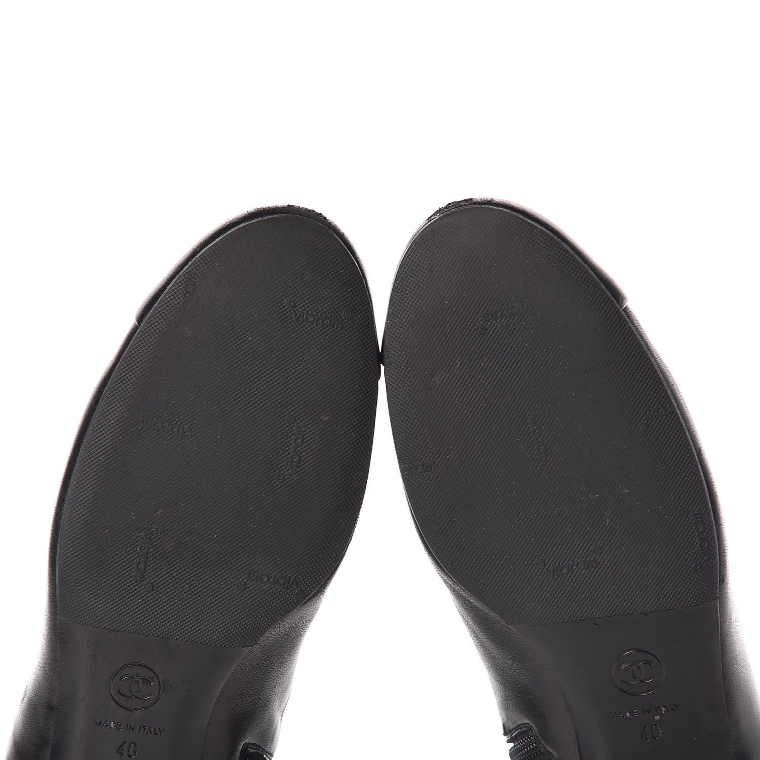 Chanel Lambskin Pearl Short Boots 40 Black 12 of 14