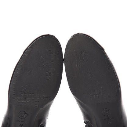 Chanel Lambskin Pearl Short Boots 40 Black 12 of 14