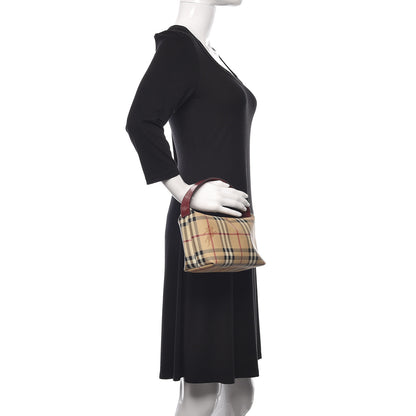 Burberry Haymarket Check Small Bag Red 2 of 10