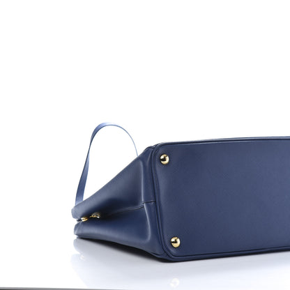 Prada Saffiano Medium Galleria Double Zip Tote Bluette 6 of 15