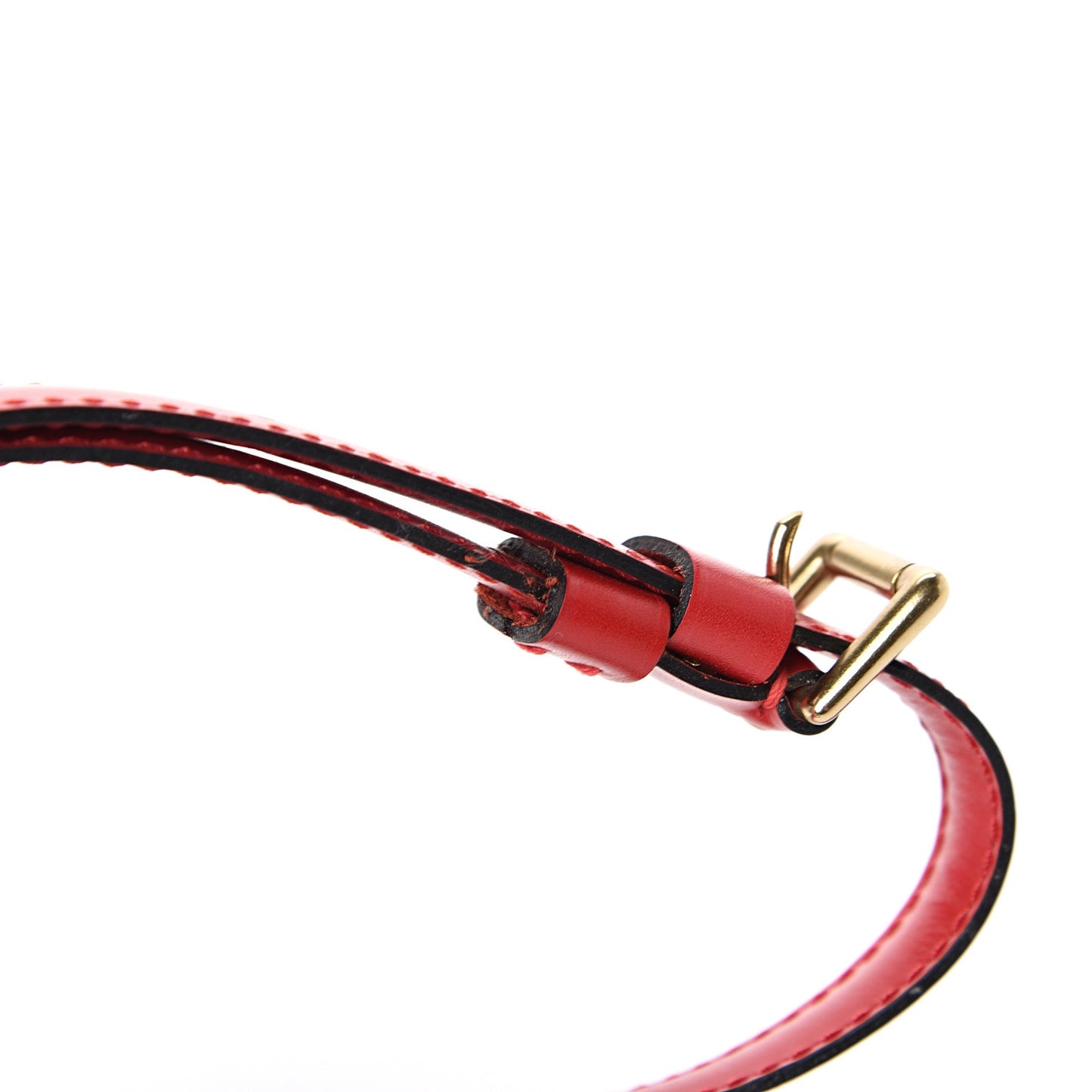 Calfskin 16mm Adjustable Shoulder Strap Red