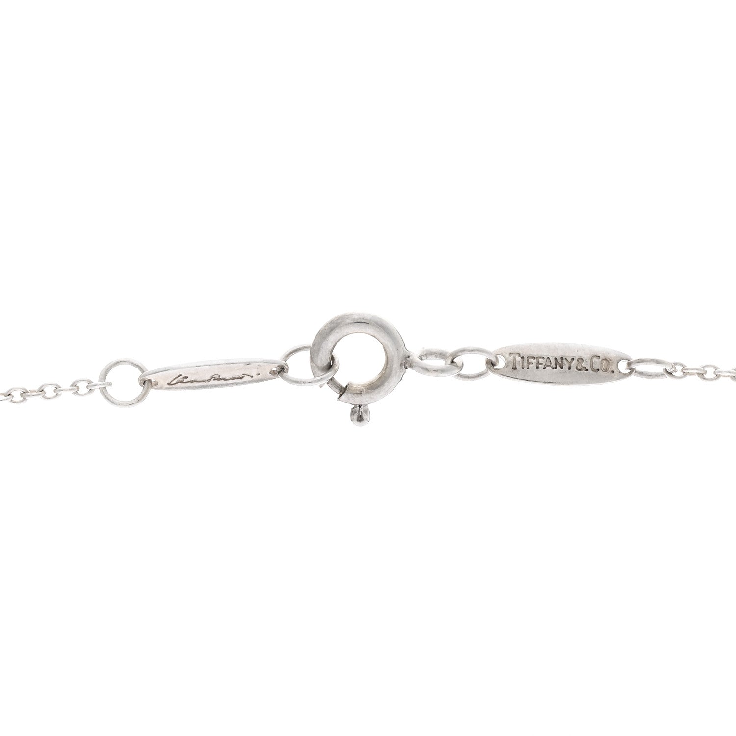 Tiffany Sterling Silver Diamond Elsa Peretti Snake Pendant Necklace 4 of 4