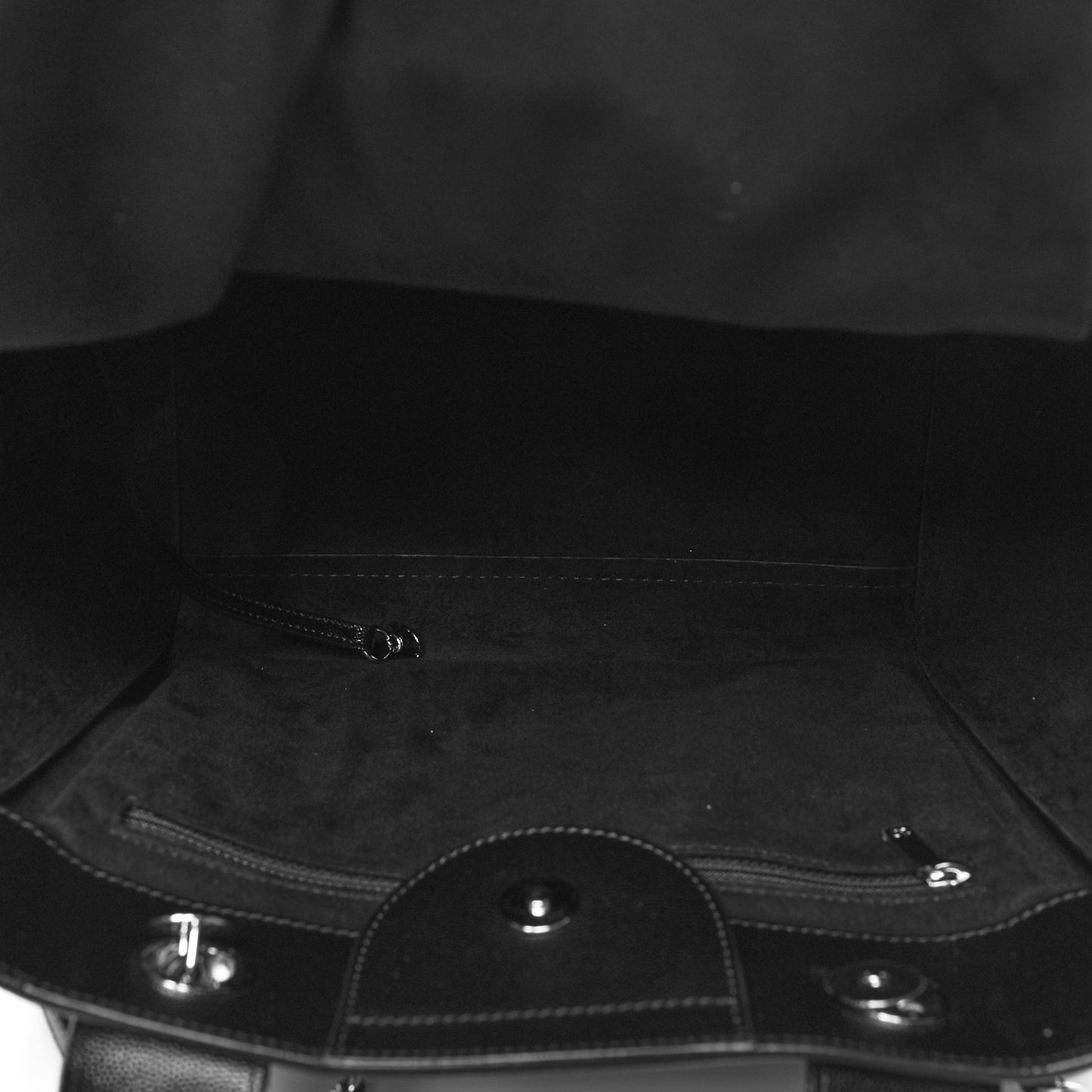 Caviar Small Studded Deauville Tote Black