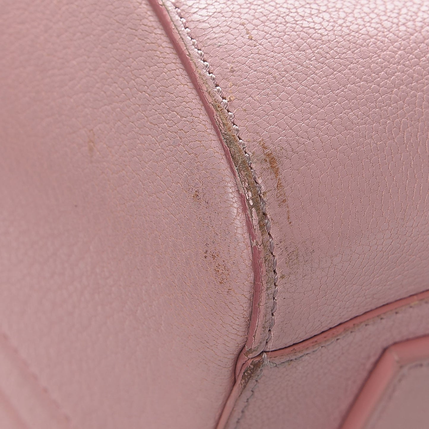 Sugar Goatskin Small Antigona Bright Pink