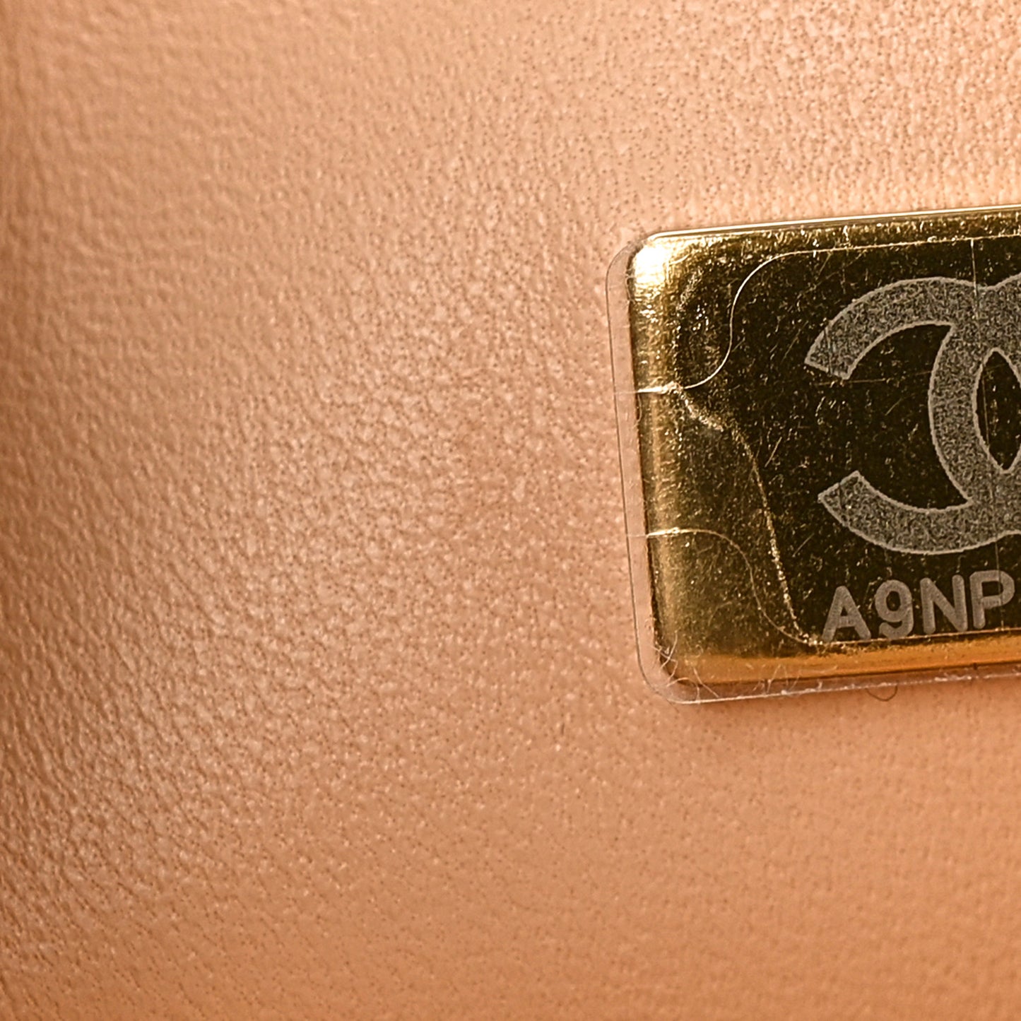 Lambskin Quilted Mini Rectangular Flap Beige