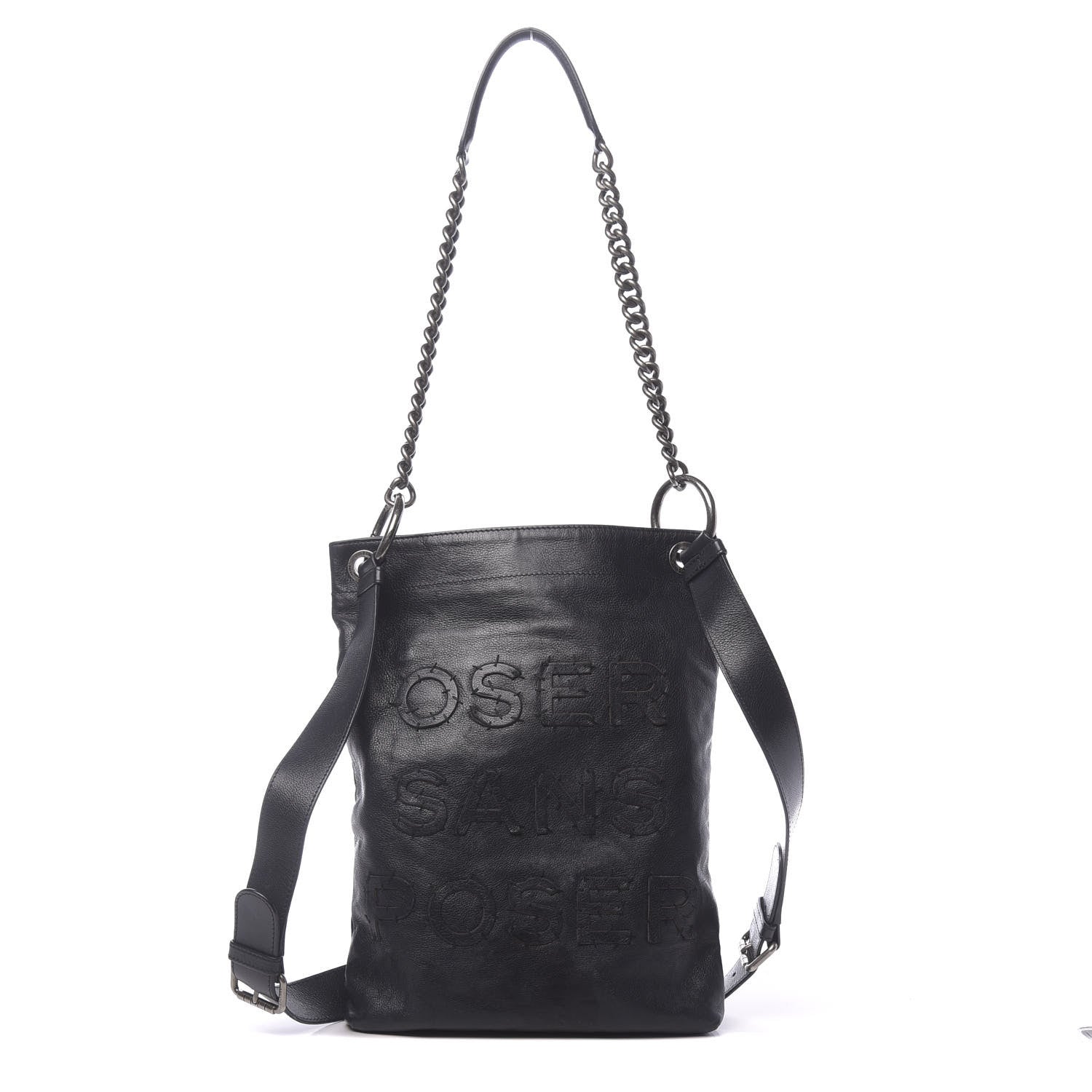 Chanel Calfskin Oser Sans Poser Messenger Dark Navy 1 of 11