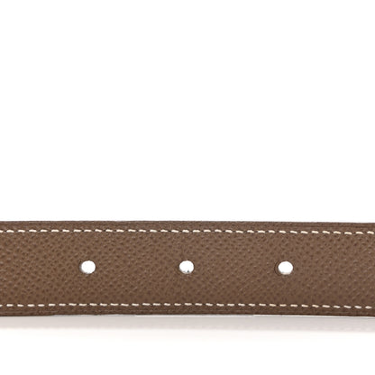 Hermes Swift Epsom 24mm Belt Strap 80 32 Black Etoupe 4 of 7