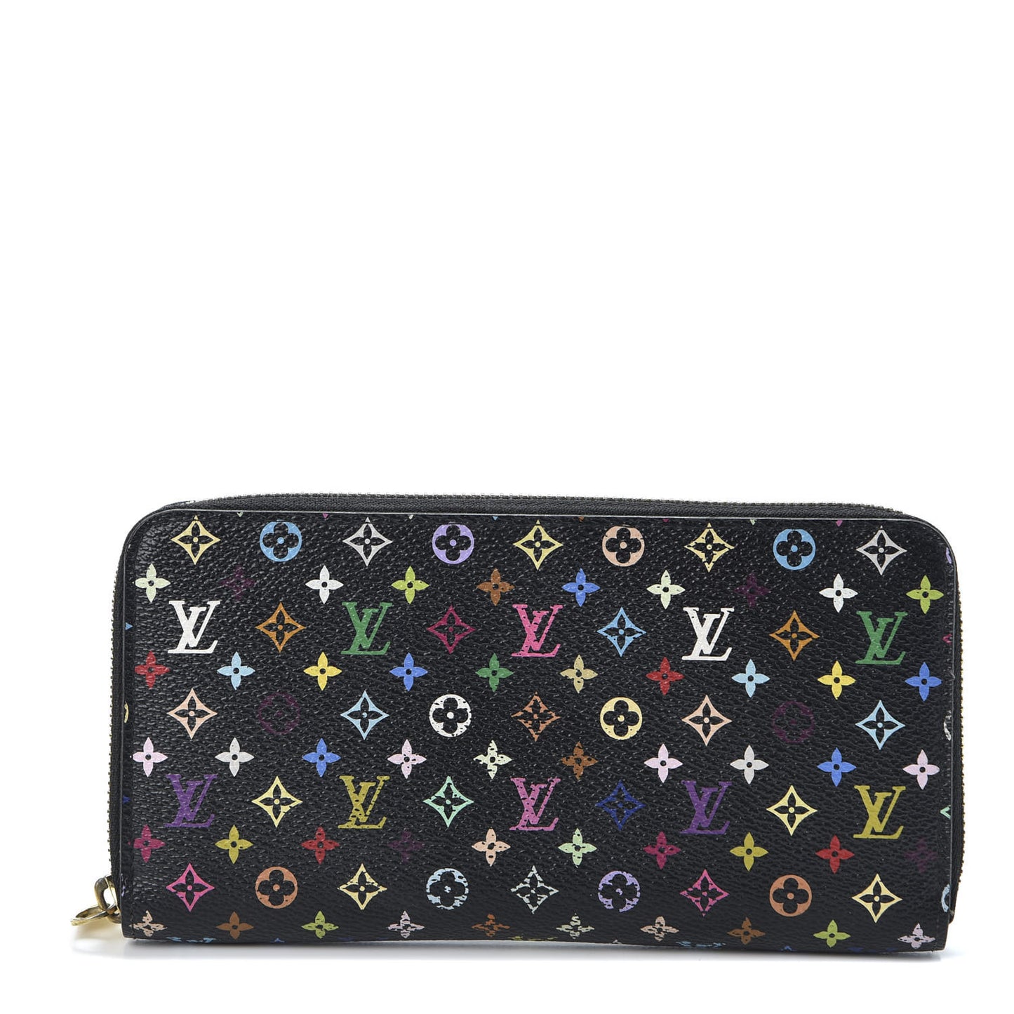 Monogram Multicolor Zippy Wallet Black Violet