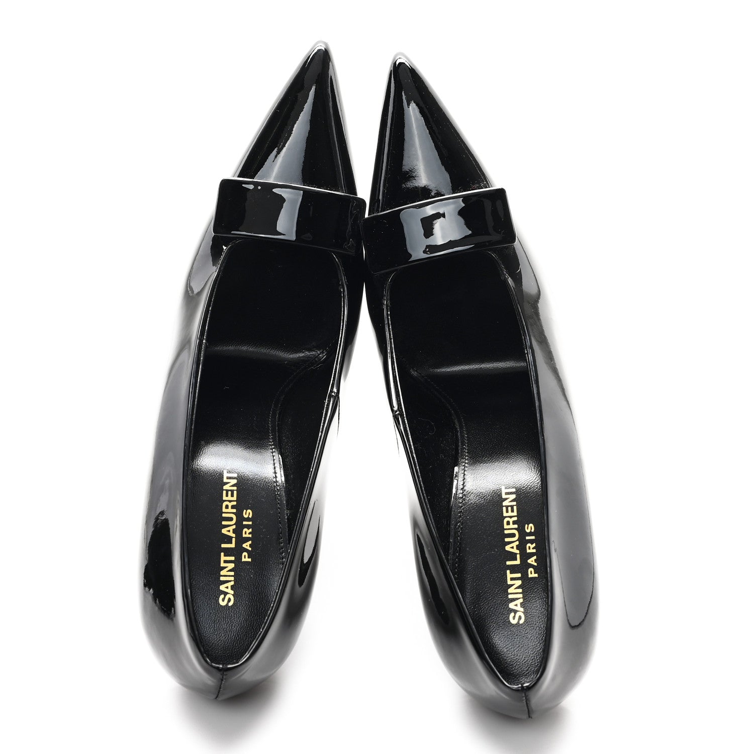 Saint Laurent Patent Calfskin Kayla 110 Pumps 39 Black 2 of 9