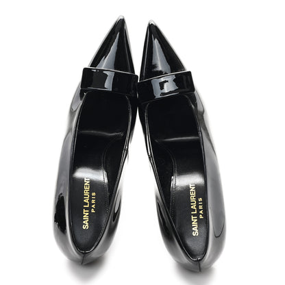 Saint Laurent Patent Calfskin Kayla 110 Pumps 39 Black 2 of 9
