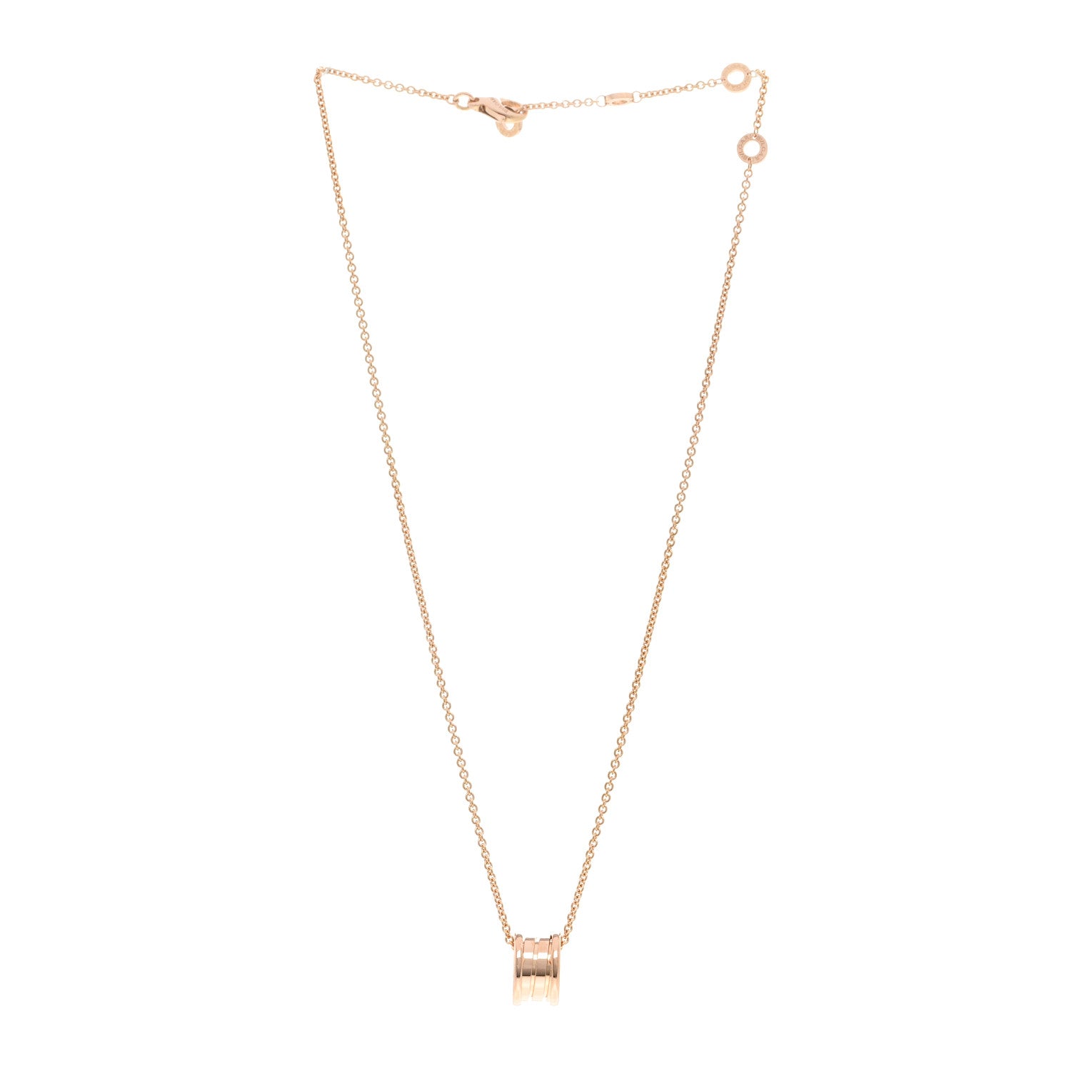 Bulgari 18K Rose Gold B.Zero1 Pendant Necklace 3 of 4