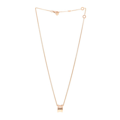 Bulgari 18K Rose Gold B.Zero1 Pendant Necklace 3 of 4
