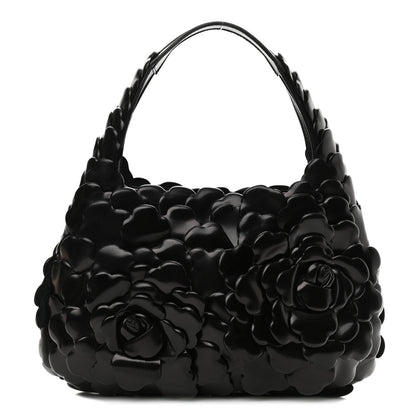 Valentino Garavani Nappa Atelier 03 Rose Edition Small Hobo Black 1 of 9