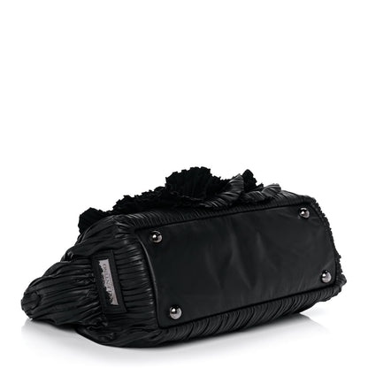 Valentino Garavani Nappa Pleated Petale Dome Tote Black 4 of 11