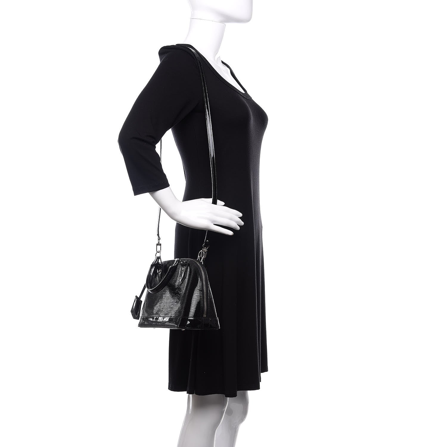 Louis Vuitton Epi Electric Alma BB Black 2 of 10