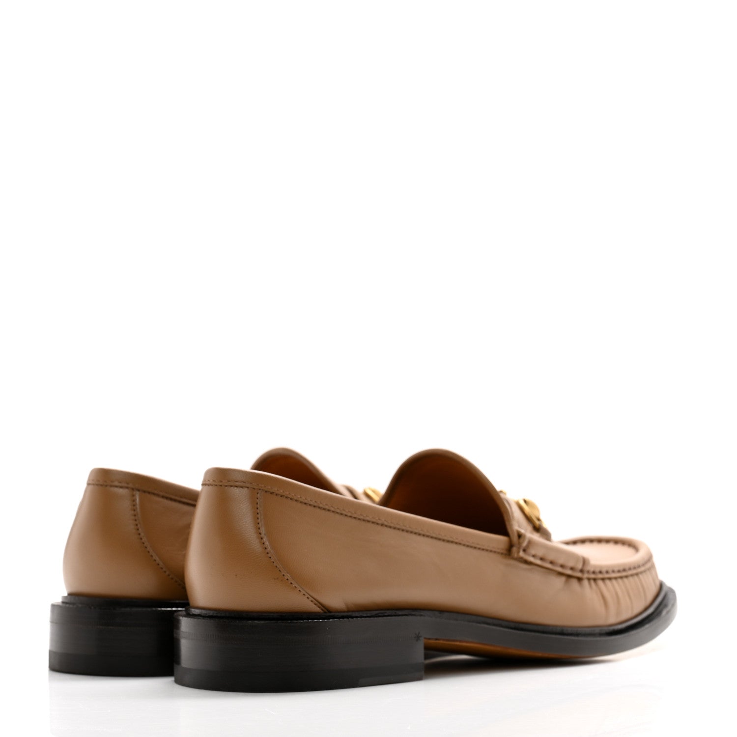 Gucci Mandala Goatskin Mens Horsebit Loafers 11 Brown Sugar 4 of 13